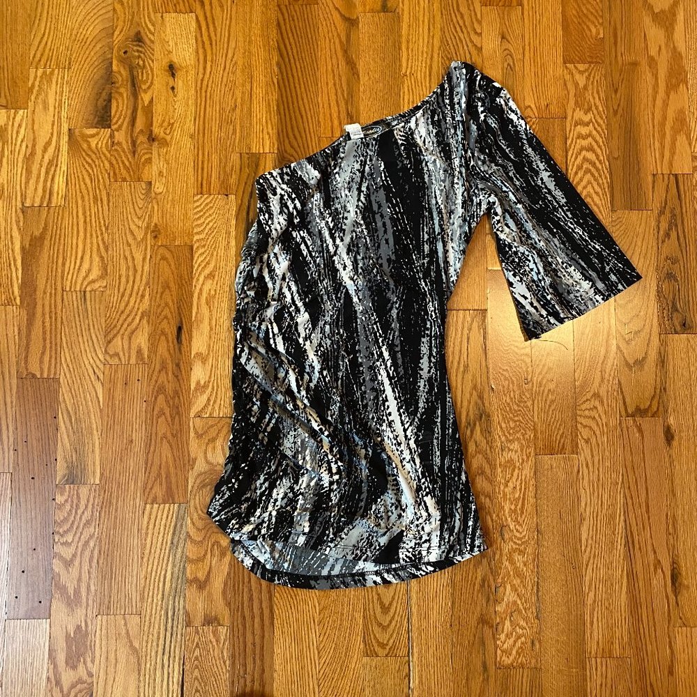 Mandee Paint One Shoulder Top S